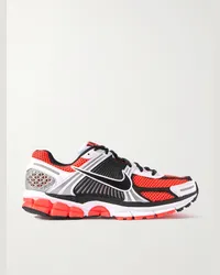 Nike Sneakers in mesh con finiture in pelle e camoscio Vomero 5 Rosso