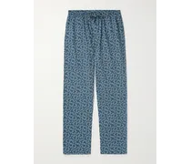 Pantaloni da pigiama in popeline di cotone stampato