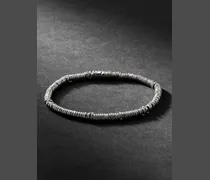 Silver Heishi Beaded Bracelet