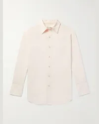 Saint Laurent Camicia in faille Neutri