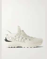 Moncler Sneakers in ripstop con finiture in gomma e logo Trailgrip Lite 2 Bianco