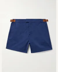 Ermenegildo Zegna Shorts da mare medi a gamba dritta Blu