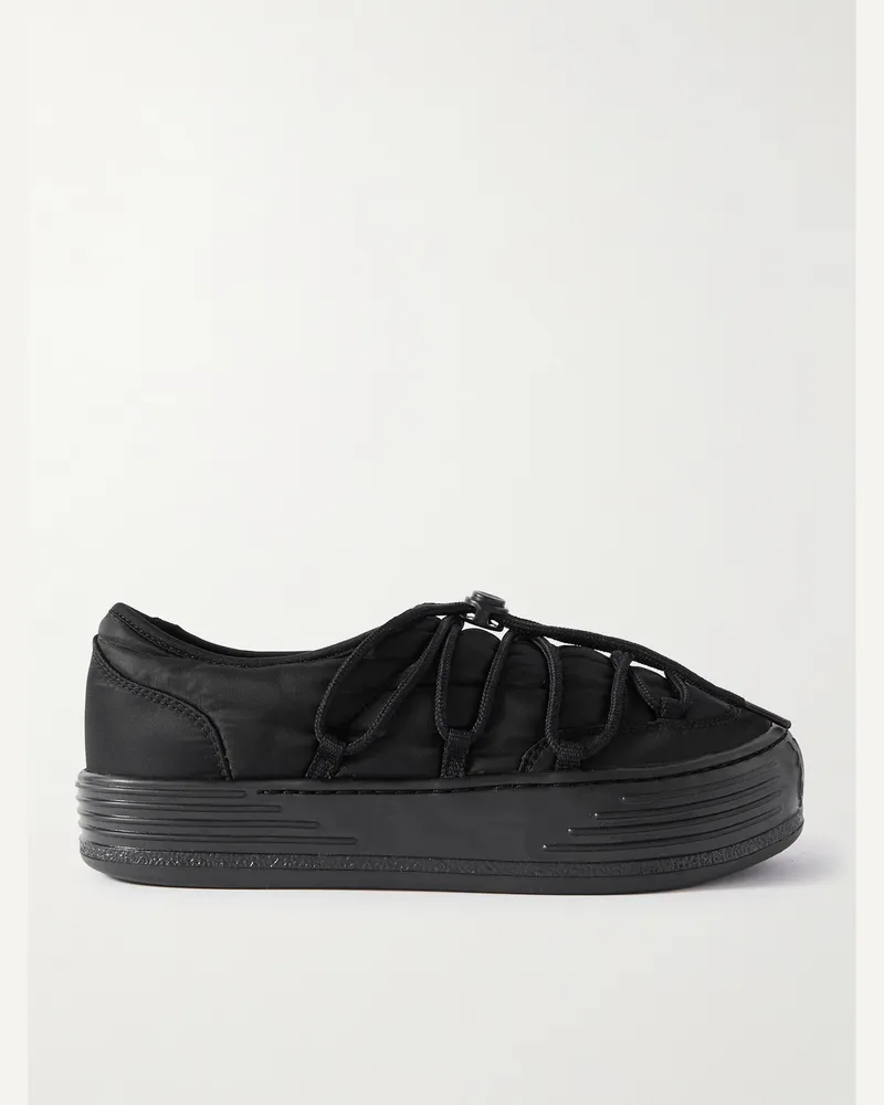 Palm Angels Sneakers in tessuto shell imbottito con plateau Snow Puffed Nero