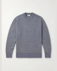 Altea Pullover a coste in misto lana Blu