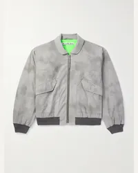 Acne Studios Bomber in twill di cotone Orlinga Grigio