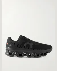 ON Running Sneakers da running in mesh c finiture in gomma Cloudmonster Nero