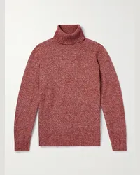 Brunello Cucinelli Pullover a collo alto in maglia Rosso