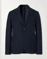 Incotex Blazer in misto lana Montedoro Blu