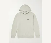 Logo-Embroidered Cotton-Blend Jersey Hoodie