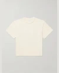 John Elliott + Co T-shirt cropped in jersey di cotone Reversed Neutri