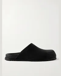 Rick Owens Slipper in nubuck Nero