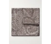 Fazzoletto da taschino in seta con stampa paisley