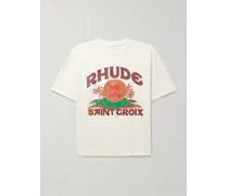 T-shirt in jersey di cotone con logo Saint Croix