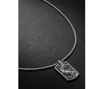 Collana in argento con pendente inciso Legends Naga