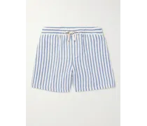 Shorts a gamba dritta in lino a righe con coulisse Bermuda Bay