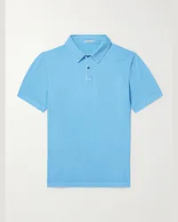 James Perse Polo in jersey di cotone Blu