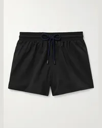 Vilebrequin Shorts da mare corti slim-fit in tessuto riciclato Man Nero