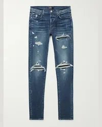 Amiri Jeans skinny effetto consumato MX1 Blu