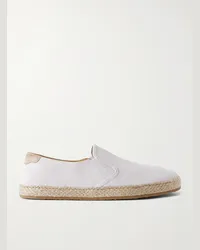 Brunello Cucinelli Espadrillas in camoscio Bianco