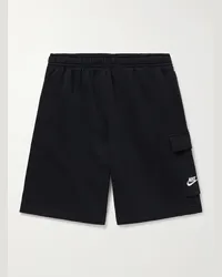 Nike Shorts cargo a gamba larga in jersey di misto cotone Sportswear Club Nero