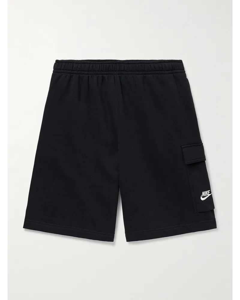 Nike Shorts cargo a gamba larga in jersey di misto cotone Sportswear Club Nero