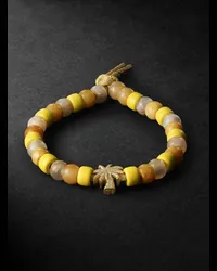 Carolina Bucci Bracciale in oro con perline Travel Forte Giallo