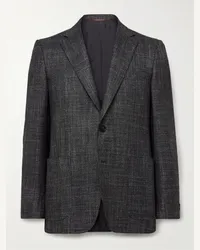 Canali Blazer in misto lana, seta e cashmere Grigio