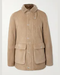 Brunello Cucinelli Giacca in shearling Marrone