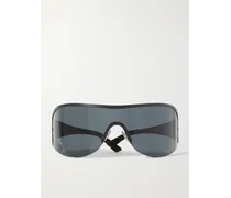 Acne Studios Occhiali da sole in acciaio inossidabile con montatura D-frame Auggi Nero
