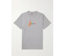 A.P.C. JW Anderson T-shirt in jersey di cotone con logo Anchor Grigio