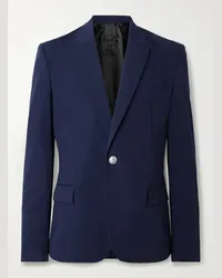 Balmain Blazer slim-fit in lana Blu