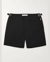 Orlebar Brown Shorts da mare lunghezza media Bulldog Nero