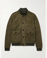 Sid Mashburn Bomber in camoscio Verde