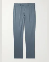 Boglioli Pantaloni a gamba dritta in misto cotone Blu