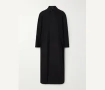 Balenciaga Cappotto oversize in misto lana e cotone Nero