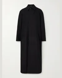 Balenciaga Cappotto oversize in misto lana e cotone Nero