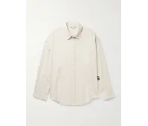 Camicia oversize in cotone con logo applicato Setar