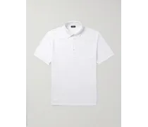 Polo slim-fit in lino