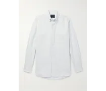 Camicia in cotone Oxford a righe con collo button-down