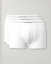 Paul Smith Confezione da tre boxer in jersey di cotone stretch Bianco