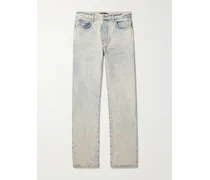 Jeans a gamba dritta effetto consumato Release Hem