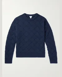 Bottega Veneta Pullover in misto lana Blu