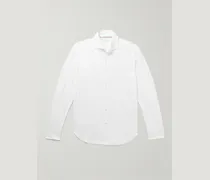 Camicia slim-fit in jersey di cotone con colletto alla francese Andrew