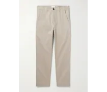 Pantaloni chino a gamba dritta in rasatello di cotone