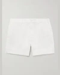 Club Monaco Shorts a gamba dritta in misto cotone Jax Bianco