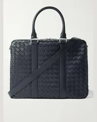 Bottega Veneta Borsa da lavoro in pelle Intrecciato Avenue Blu