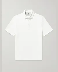 Brunello Cucinelli Polo in cotone piqué Bianco