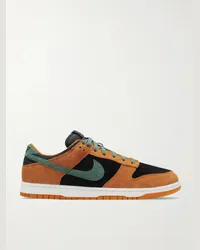 Nike Sneakers in camoscio con finiture in mesh Dunk Low Marrone