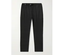 Pantaloni slim-fit in shell Primeflex® trapuntato con cintura