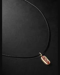 Annoushka Pendente per collana in oro 18 carati e agata Hot Dog Rosso